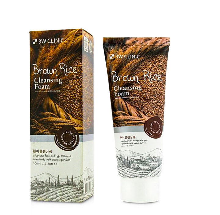 3W Clinic Brown Rice Foam Cleansing 100ml