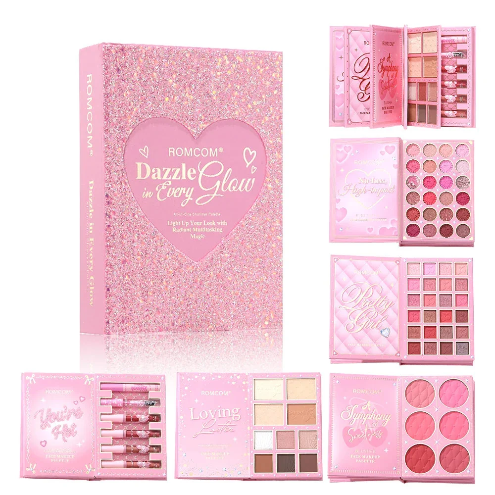 Romcom dazzle glow all in one shimmer palette / Beauty Book.