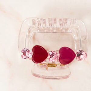 Woman Heart Latch Hair Clips (KAKRA) 1 PC