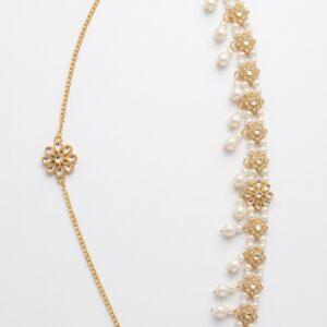 Premium Gold-Plated Pearl Multi-Design Waist Chain