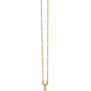 Oval halo pendant Necklace
