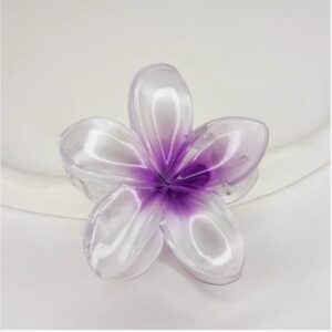 Hawaiian Plumeria (Frangipani) flower hair claw clip. (KAKRA) 1Pc