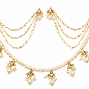 Gold-Plated Multi-functional Pearl Necklace Set