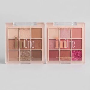 AnyLady 3-in-1 Makeup Palette – Eyeshadow, Blush, Highlighter & Compact Powder