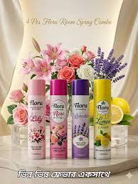 Flora Air Freshener - Rose / Lily /Lemon Any One.. 320 ML
