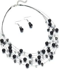 Pearl Beaded Necklaces set For Women