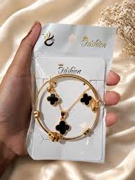 Chain locket and (flower) bracelet combo