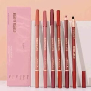 Beauty Glazed Waterproof Lipliner Set 6pcs
