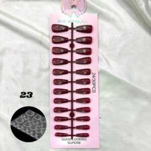 Nails 3D Short Nails Set Press On (Fake Nail) 1 PATA